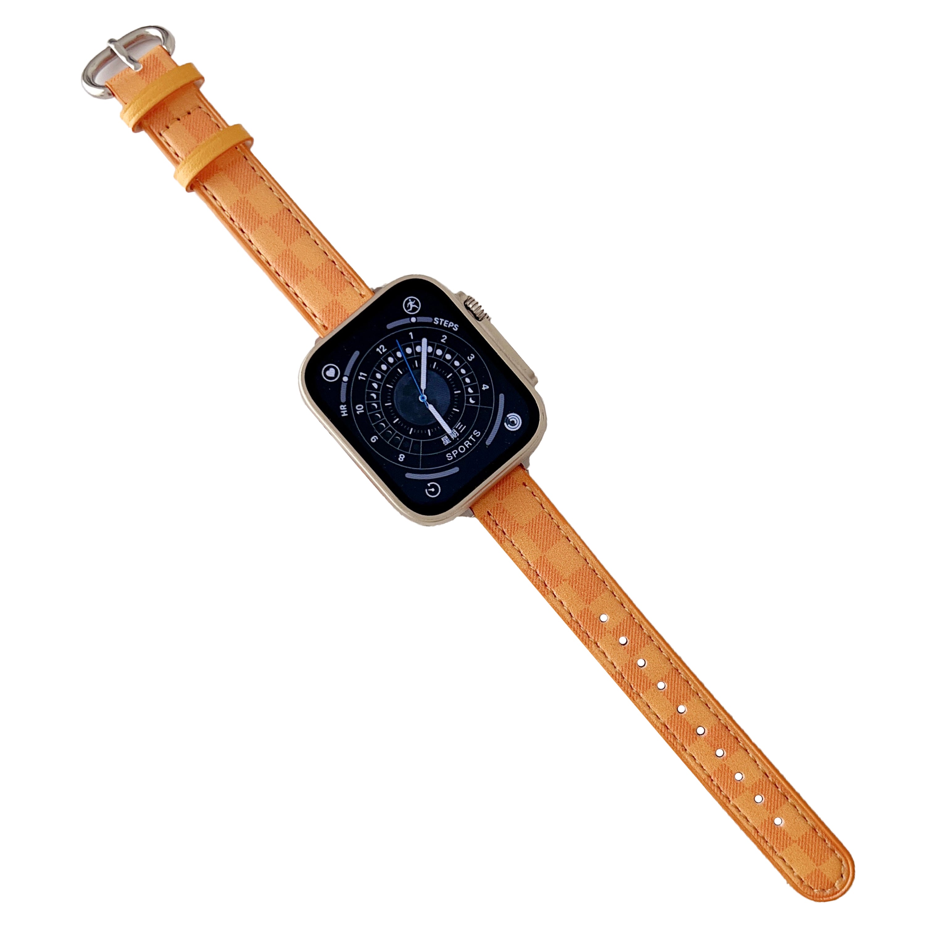 For Apple Watch Series 9 8 7 41mm 6 5 4 SE SE (2022) SE (2023) 40mm 3 2 1 38mm Genuine Cow Leather Watchband Grids Pattern Watch Strap For Apple Watch Series 9 8 7 41mm 6 5 4 SE SE (2022) SE (2023) 40mm 3 2 1 38mm Genuine Cow Leather Watchband Grids Pattern Watch Strap